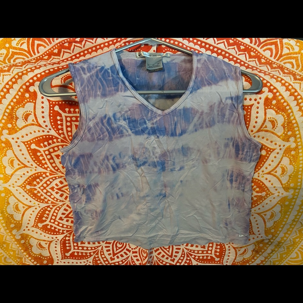 Nike hand dyed crop top